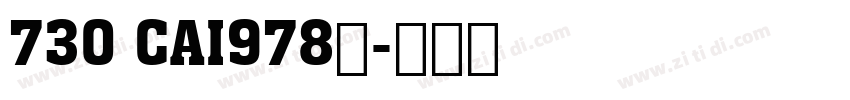 730 CAI978◆字体转换